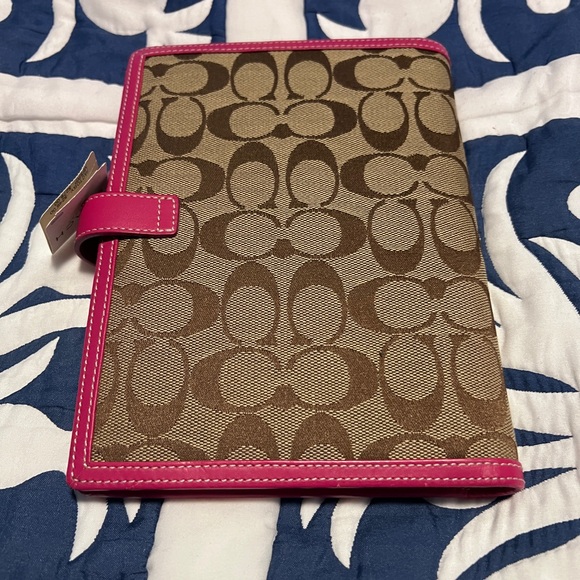 Brown and Pink Monogrammed Notebook Cover - Picture 2 of 4